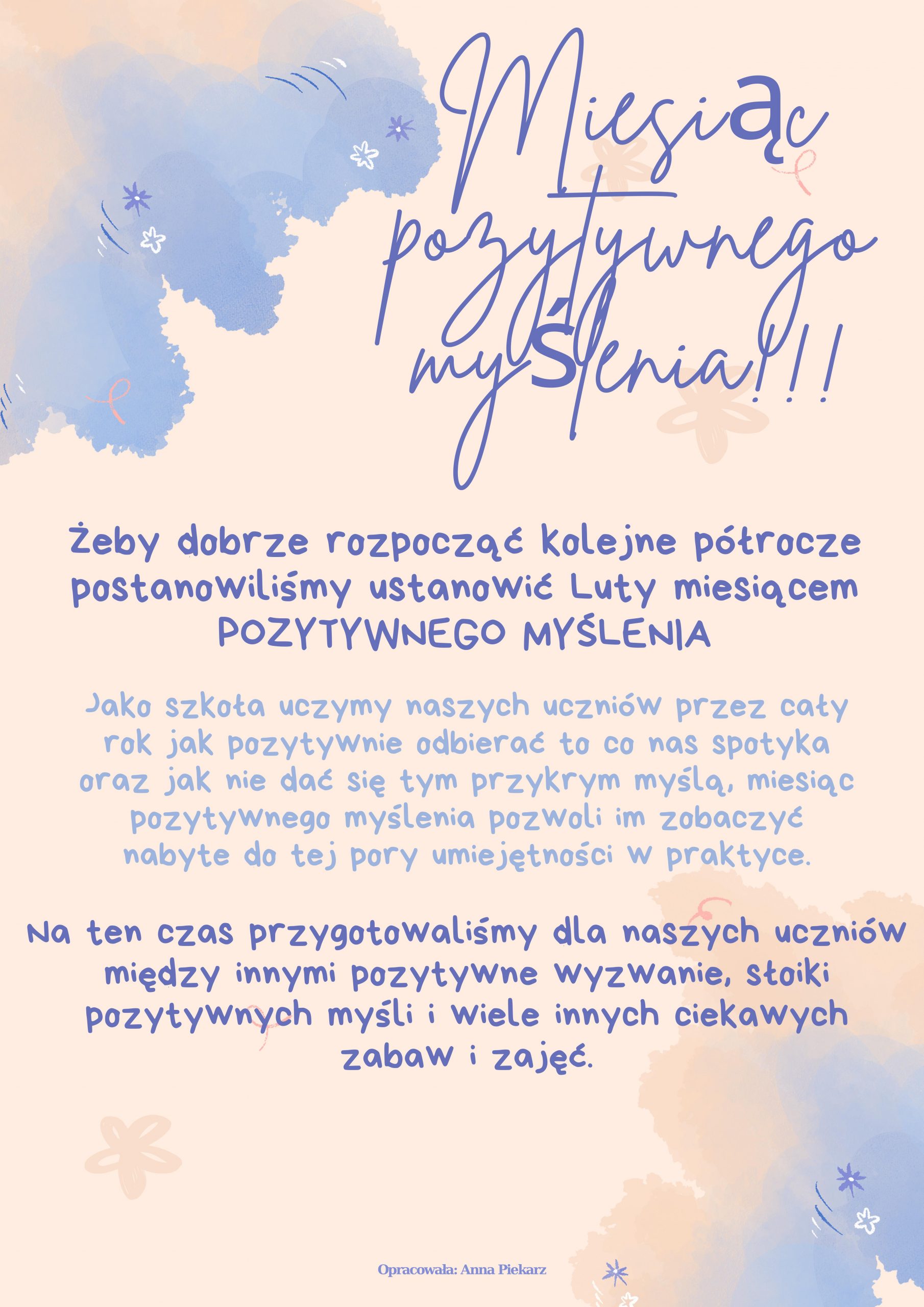 Miesiąc pozytywnego myślenia!!!