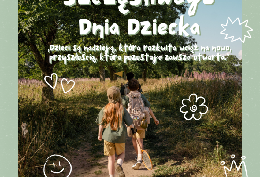Zielony Prosty Dzień Dziecka Życzenia Post Instagram (1)