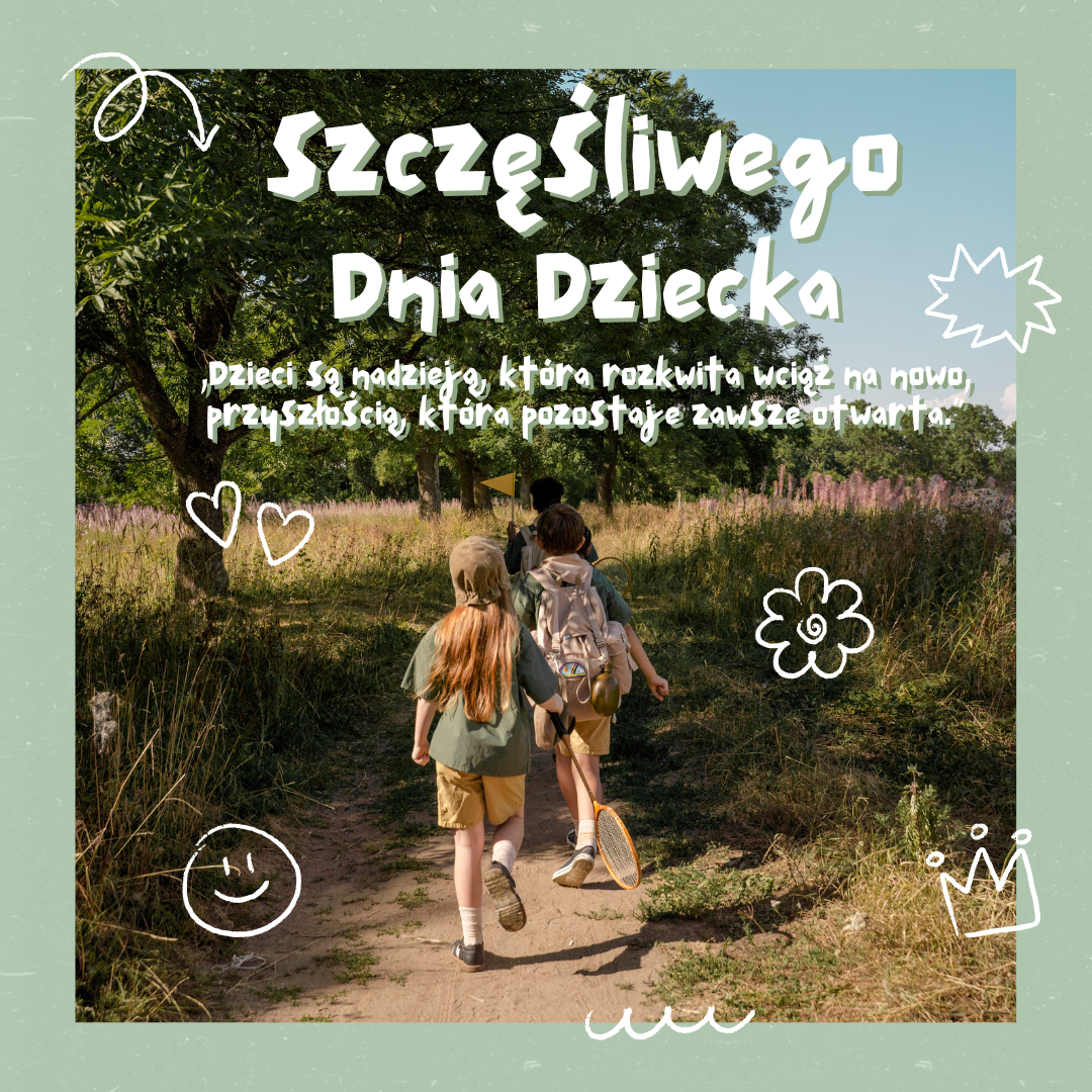 Zielony Prosty Dzień Dziecka Życzenia Post Instagram (1)